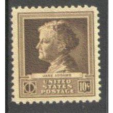 878 10c Jane Addams Fine MNH GA0351