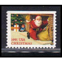 2584 29c Santa & Fireplace Fine MNH BPS UL W2191