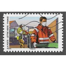 FRA 2020 (LETTRE VERTE) (S/A) 'COVID19 - SANITATION WORK' FINE USED (EBID77-923)