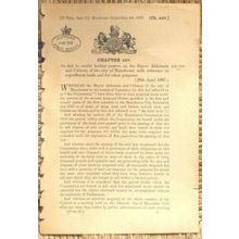 1887 Act of Parliament: superfluous lands Manchester