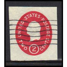 Used U533a 2c George Washington Very Fine Cut Square Z2860