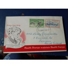 new zealand 1957 health stamps fdc lower hutt pmk