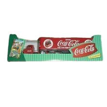 Coca Cola Die Cast Metal Bank, Red Truck Tractor And Semi Trailer, With Coke