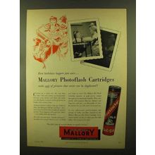1956 Mallory Photoflash Cartridges Ad - First Birthdays