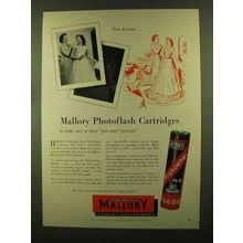 1956 Mallory Photoflash Cartridges Ad - First Formal