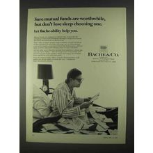 1967 Bache & Co. Ad - Mutual Funds Are Worthwhile