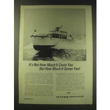 1971 Huckins Fairform Flyer Yacht Ad - It's not how much it costs you