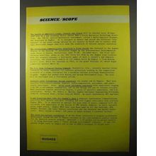 1971 Hughes Aircraft Ad - Health of America's Crops
