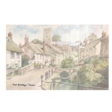EAST BUDLEIGH, Devon. unused postcard from a David Skipp watercolour =
