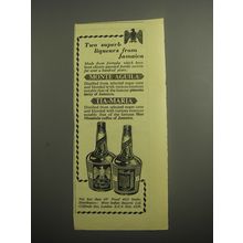 1948 Monte Aguila and Tia-Maria Liqueur Ad - Two superb liqueurs from Jamaica