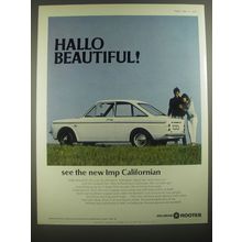 1967 Hillman Imp Californian Ad - Hallo Beautiful!