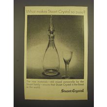1967 Stuart Crystal Advertisement - What makes Stuart Crystal so pure?