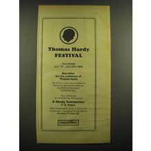 1968 Macmillan Thomas Hardy Festival Advertisement