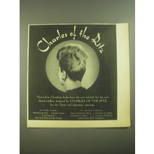 1945 Charles of the Ritz Cloudtop Coiffure Advertisement