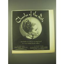 1945 Charles of the Ritz Formal Coiffure Advertisement