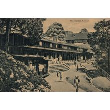 Kasauli Market India Indian Bazaar Antique Postcard