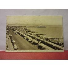 GRAND PARADE BAND ENCLOSURE & PIER, EASTBOURNE, SUSSEX used postcard 1958 pm =