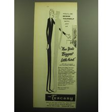 1958 The Tuscany Hotel Ad - You'll be beside yourself with Joy