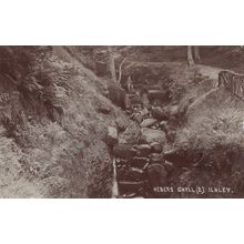 Heber's Chill Ilkley Yorkshire Real Photo Old Waterfall Postcard