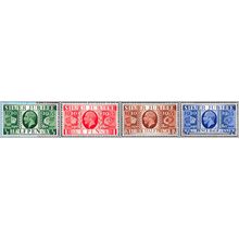 1935 KGV Silver Jubilee Full Set of 4 - Mounted Mint hrd1