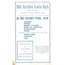 18th Battalion London Irish Regiment 1918 Victory Push WW1 Dead Soldiers Postcar