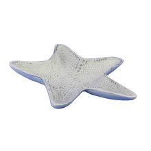 Pack Of 2] Whitewashed Cast Iron Starfish Decorative Bowl 8""