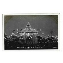 Bandstand By Night, Westcliff On Sea, RP Postcard.