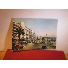 LA PROMENADE DES ANGLAIS, NICE, FRANCE. used vintage postcard 1955 pm =