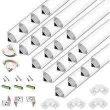 20-Pack 3.3FT 1Meter V Shape LED Strip Aluminum Channel Diffuser System, Extrude