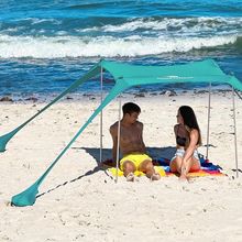 SUN NINJA Beach Tent Sun Shelter UPF50+ - Easy Pop up Beach Canopy - Outdoor Sha