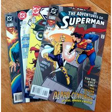 x4 Vintage Superman Comics from the 1990's. #124 - #125 - #526 - #527