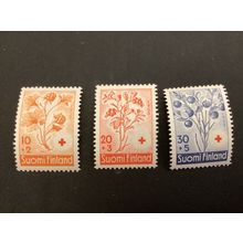 ICOLLECTZONE Finland B151-153 VF NH flowers