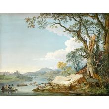 The River Severn at Shrewsbury, Shropshire, 1770 by Paul Sandby Poster Canvas Mo