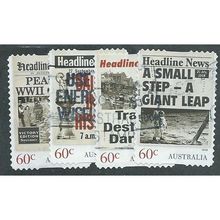 AUS 2013 SET (S/A) ' HEADLINE NEWS' (4v) FINE USED (EBID36-581)