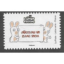 FRA 2020 (LETTRE VERTE) (S/A) ' THE LAPINS CRETINS' FINE USED (EBID77-918)