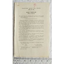 1931 Statutory Rules No. 876 Road Vehicles Special types