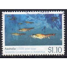 Australia 1990 JI with USSR Scientific Co-operation in Antarctica - $1.10 Used