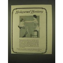 1922 Holeproof Hosiery Ad - Elegant, Lustrous
