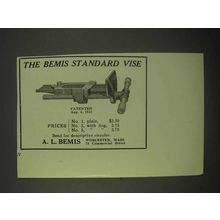 1922 Bemis Standard Vise Ad