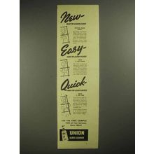 1938 Union Glass Cleaner Ad - New Easy Quick