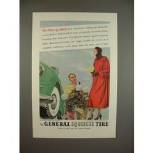 1948 General Squeegee Tire Ad - Peace of Mind