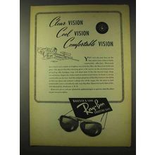 1948 Ray-Ban Shooting Glasses Ad - Clear Vision