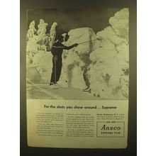 1950 Ansco Supreme Film Ad - Shots You Show Around