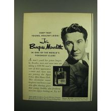 1950 Aqua Velva After Shave Ad - Burgess Meredith