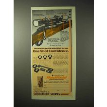 1976 Redfield Scopes Ad - One Shot Confidence