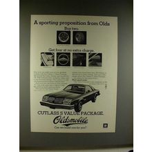 1976 Oldsmobile Cutlass S Car Ad - Sporting