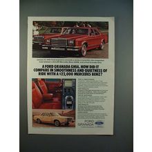 1978 Ford Granada Ghia Car Ad - Compare with Mercedes