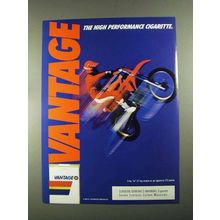 1987 Vantage Cigarettes Ad - High Performance