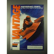 1987 Vantage Cigarettes Ad - Performance Counts