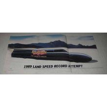 1989 David Mann Illustration - Land Speed Record